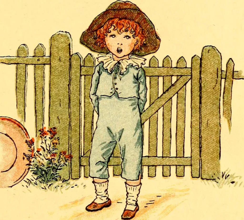 An illustration from Mother Goose , or The old nursery rhymes, 1890, leaf 42