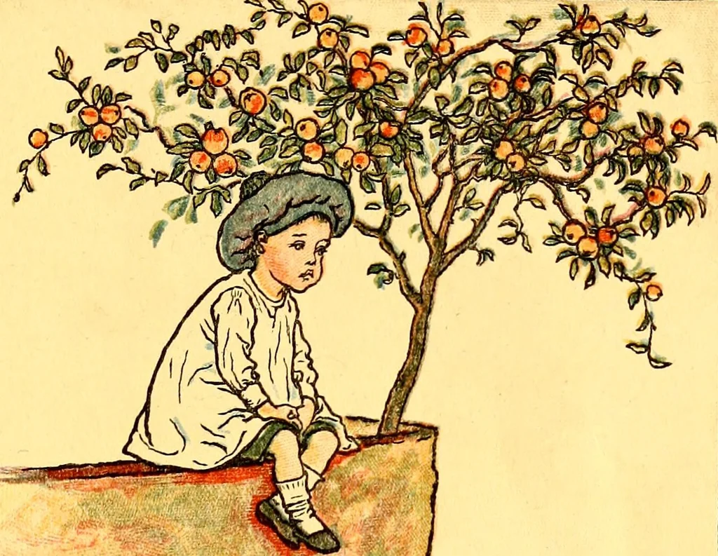 An illustration from Mother Goose , or The old nursery rhymes, 1890, leaf 44