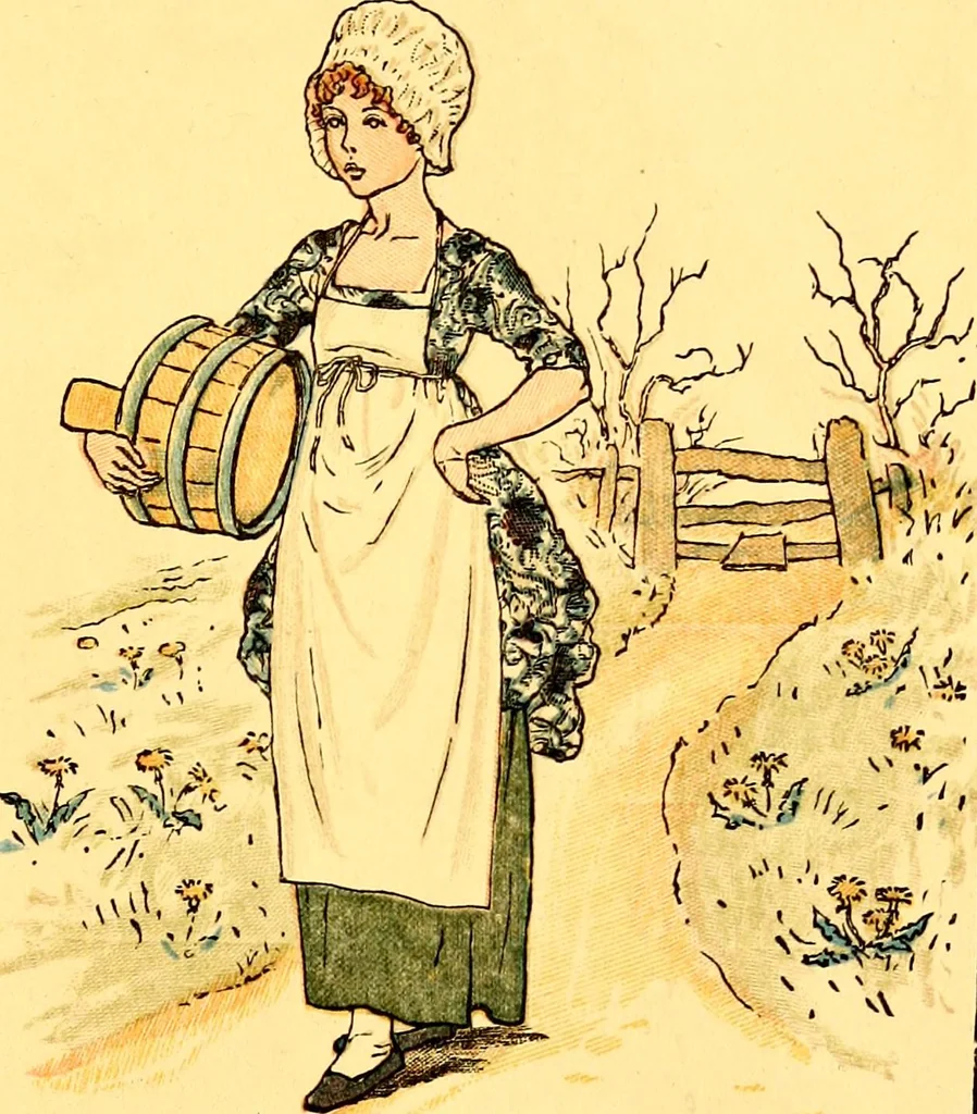 An illustration from Mother Goose , or The old nursery rhymes, 1890, leaf 48