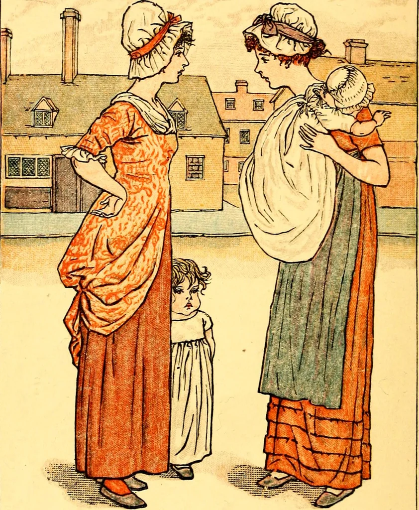 An illustration from Mother Goose , or The old nursery rhymes, 1890, leaf 49