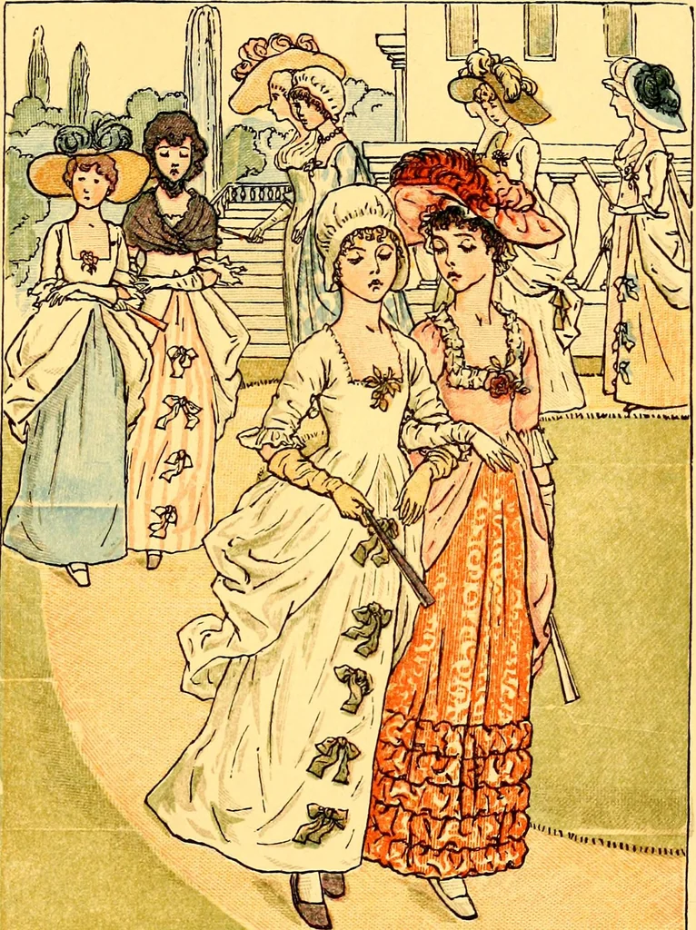 An illustration from Mother Goose , or The old nursery rhymes, 1890, leaf 50