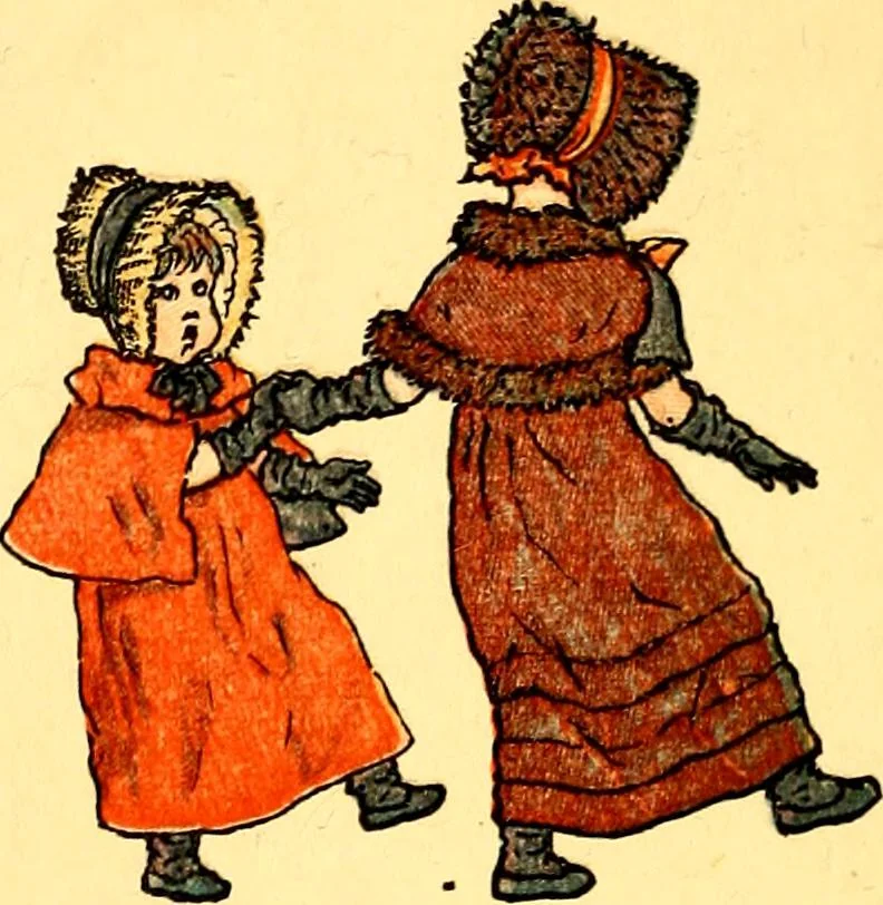 An illustration from Mother Goose , or The old nursery rhymes, 1890, leaf 51