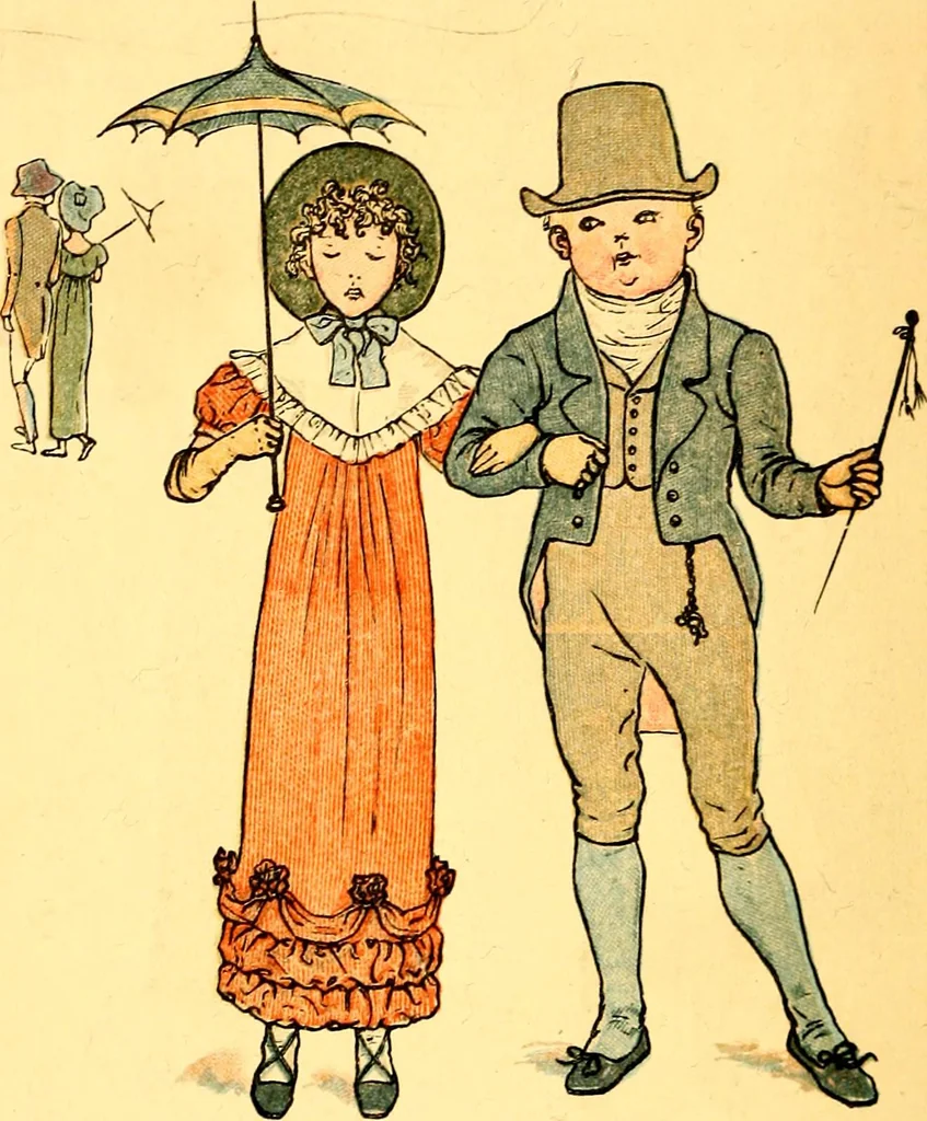An illustration from Mother Goose , or The old nursery rhymes, 1890, leaf 53