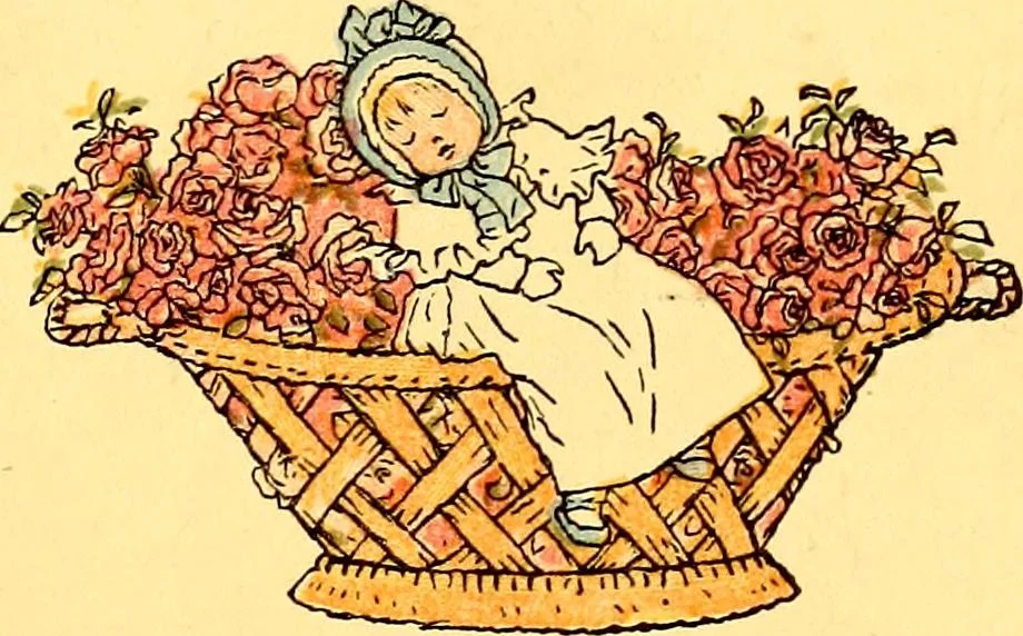 An illustration from Mother Goose , or The old nursery rhymes, 1890, leaf 6