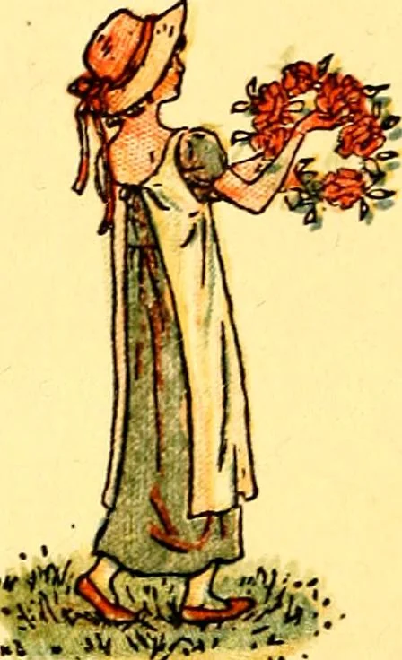 An illustration from Mother Goose , or The old nursery rhymes, 1890, leaf 7