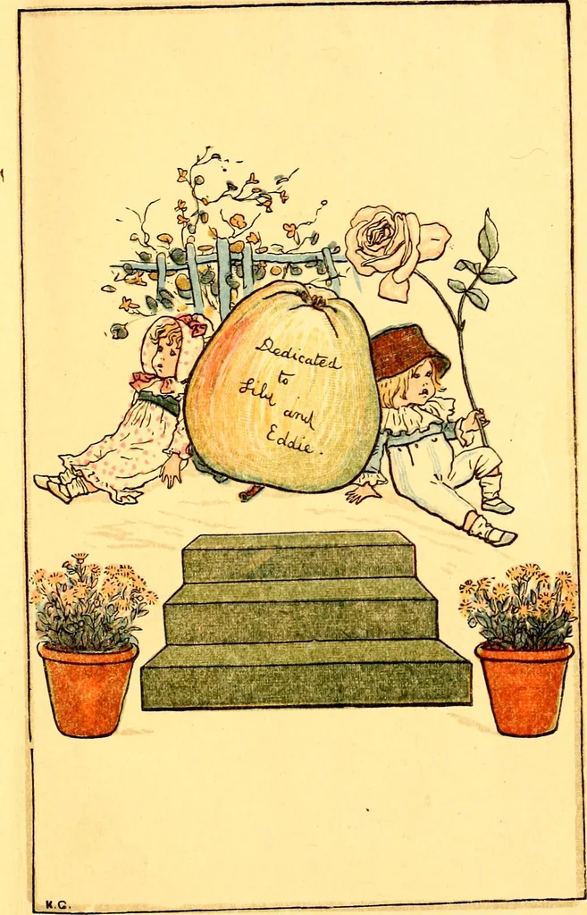 An illustration from Mother Goose , or The old nursery rhymes, 1890, leaf 8