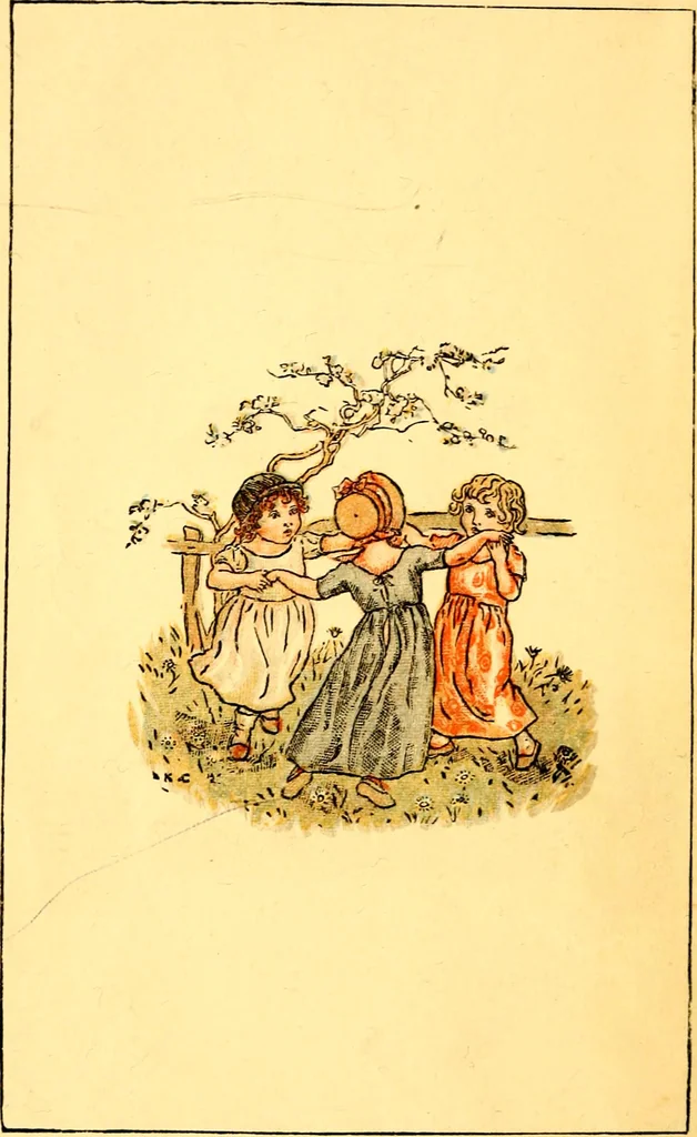 An illustration from Mother Goose , or The old nursery rhymes, 1890, leaf 9
