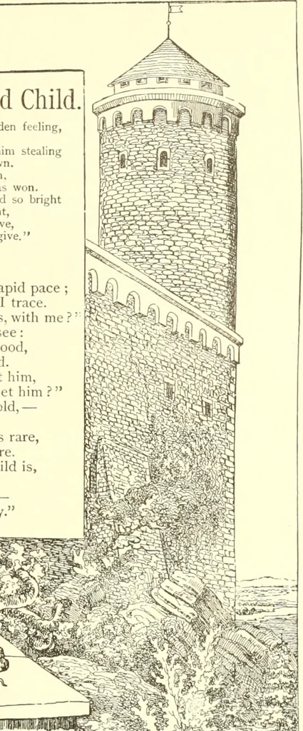 An illustration from Mother-play and nursery songs;, 1906, leaf 130