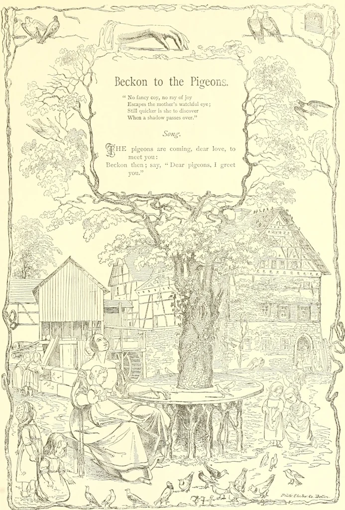 An illustration from Mother-play and nursery songs;, 1906, leaf 42