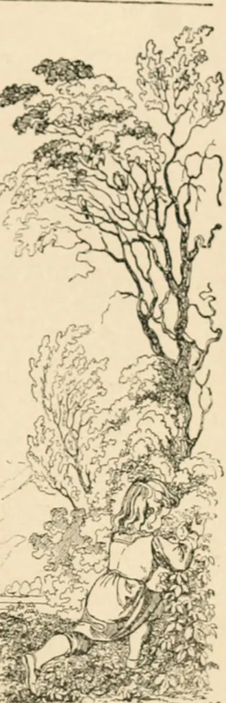 An illustration from Mother's songs, games and stories : Fröbel's "Mutter- und Kose-Lieder", 1888, leaf 56