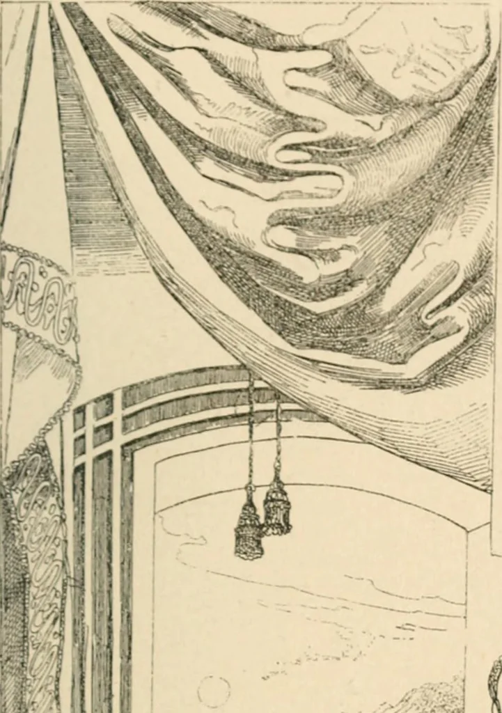An illustration from Mother's songs, games and stories : Fröbel's "Mutter- und Kose-Lieder", 1888, leaf 94