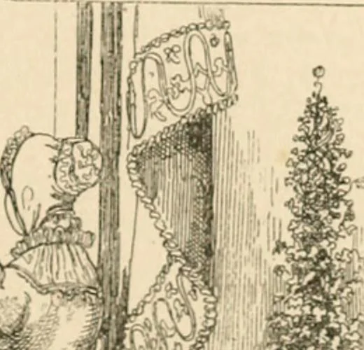 An illustration from Mother's songs, games and stories : Fröbel's "Mutter- und Kose-Lieder", 1888, leaf 94