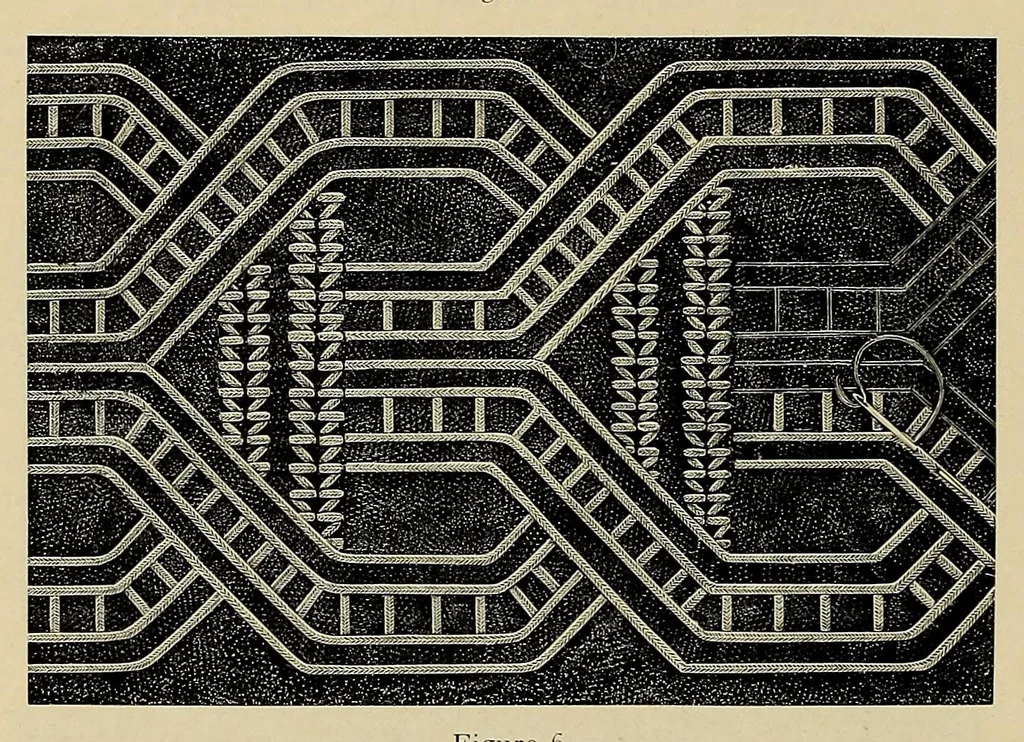 An illustration from Motifs de broderie copte, 1900, leaf 8