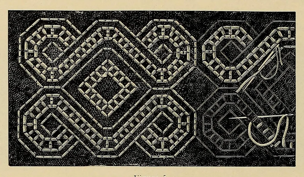 An illustration from Motifs de broderie copte, 1900, leaf 8