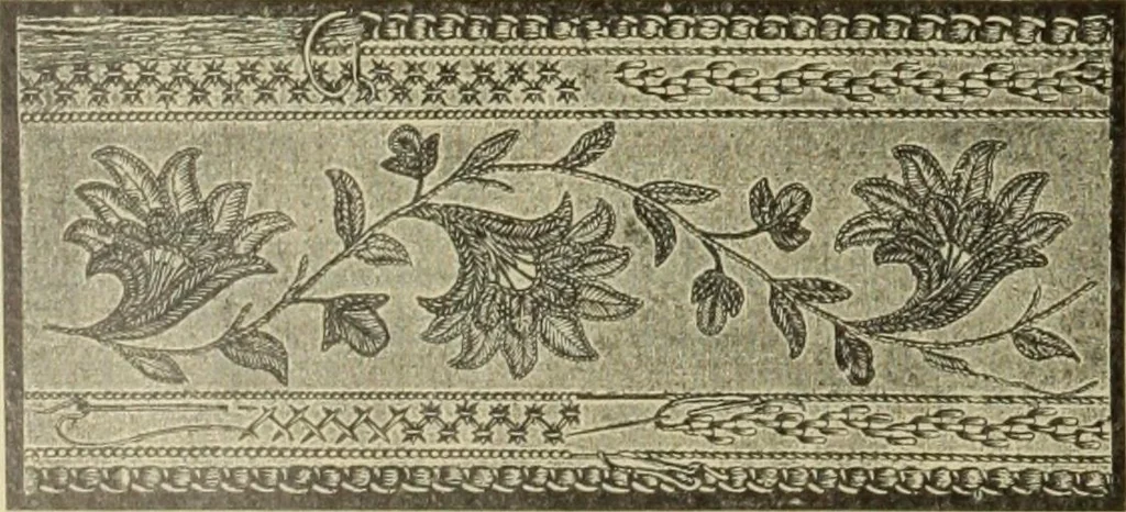 An illustration from Motifs de Broderie copte, 1880, leaf 17