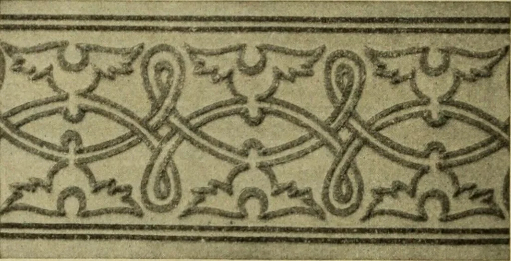 An illustration from Motifs de Broderie copte, 1880, leaf 17