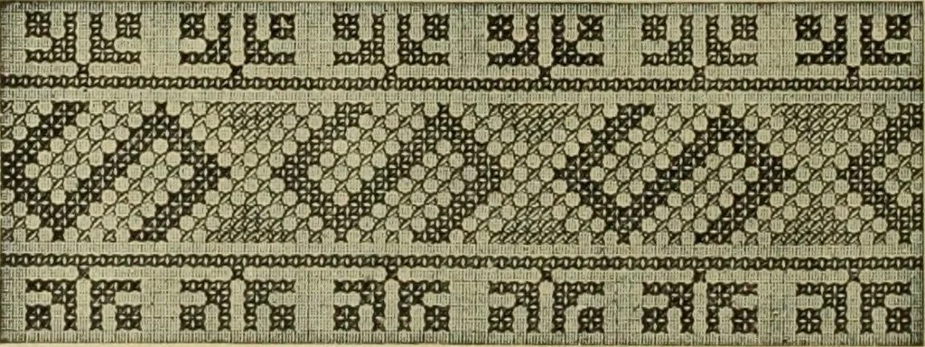 An illustration from Motifs de Broderie copte, 1880, leaf 17