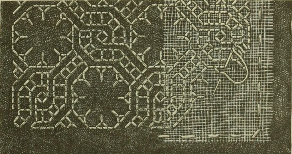 An illustration from Motifs de Broderie copte, 1880, leaf 4