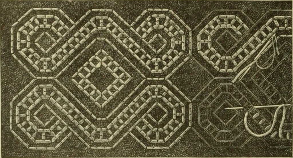 An illustration from Motifs de Broderie copte, 1880, leaf 5