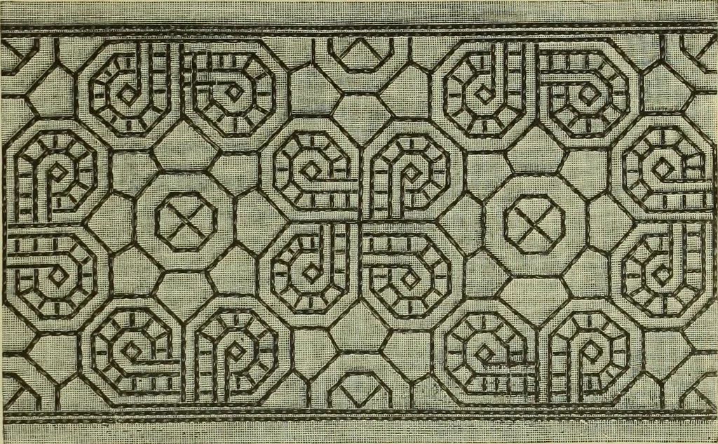 An illustration from Motifs de Broderie copte, 1880, leaf 6