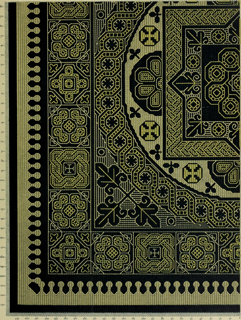 An illustration from Motifs de Broderie copte, 1880, leaf 80