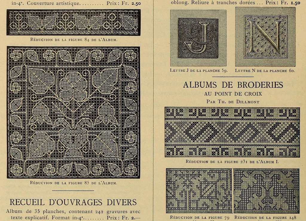 An illustration from Motifs de broderie copte, 1900, leaf 18