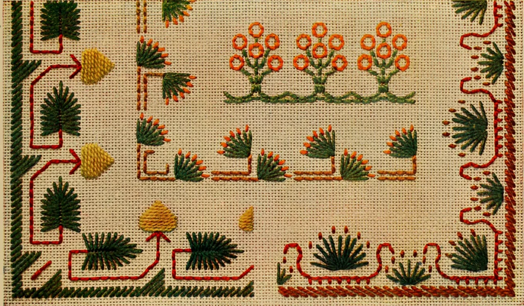 An illustration from Motifs pour broderies. (IIIme série), 1900, leaf 10