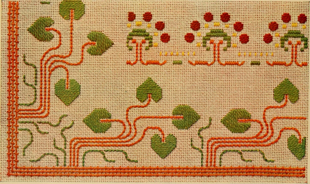 An illustration from Motifs pour broderies. (IIIme série), 1900, leaf 13