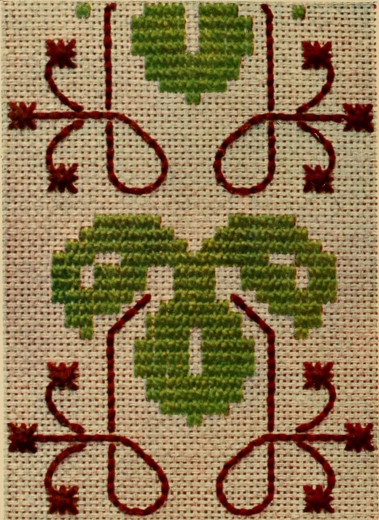 An illustration from Motifs pour broderies. (IIIme série), 1900, leaf 15