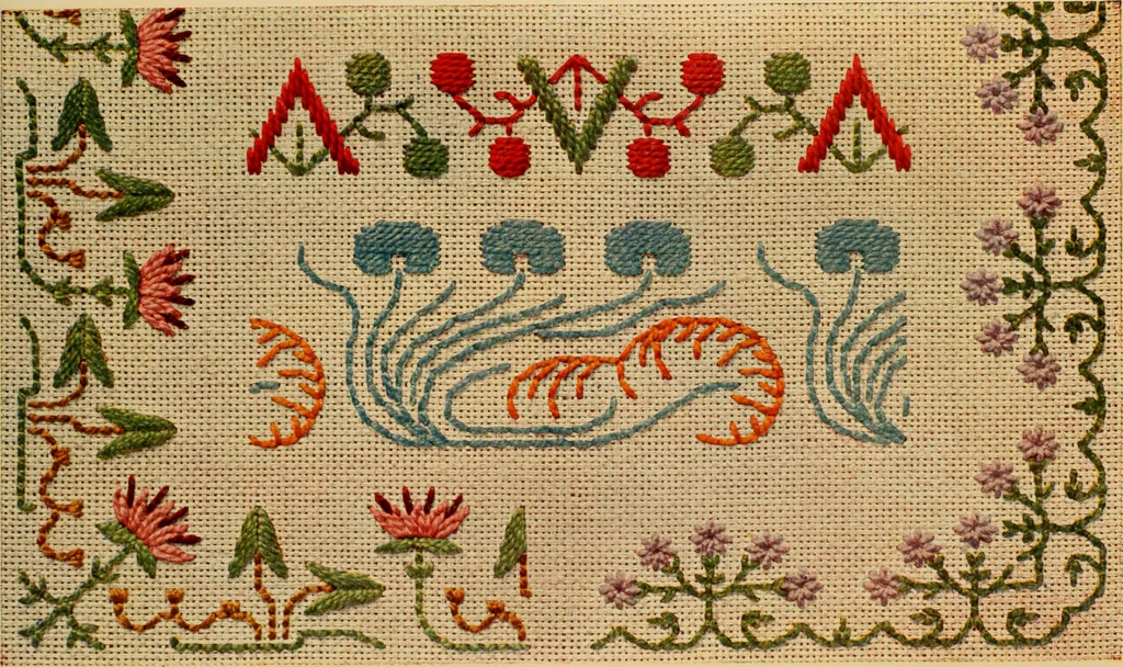 An illustration from Motifs pour broderies. (IIIme série), 1900, leaf 16