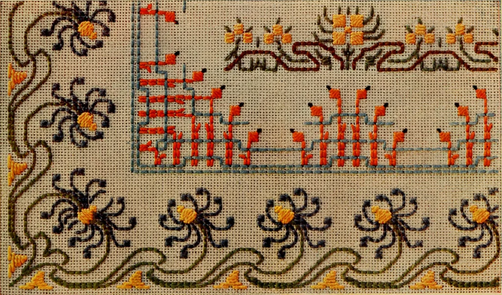 An illustration from Motifs pour broderies. (IIIme série), 1900, leaf 8