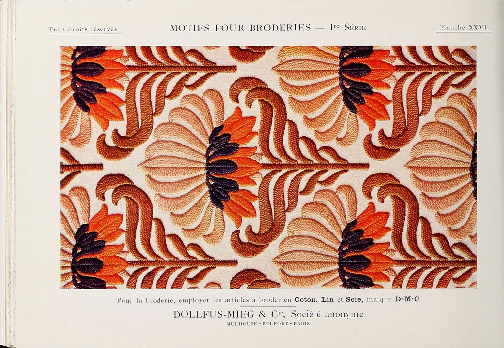 An illustration from Motifs pour broderies, 1922, leaf 44