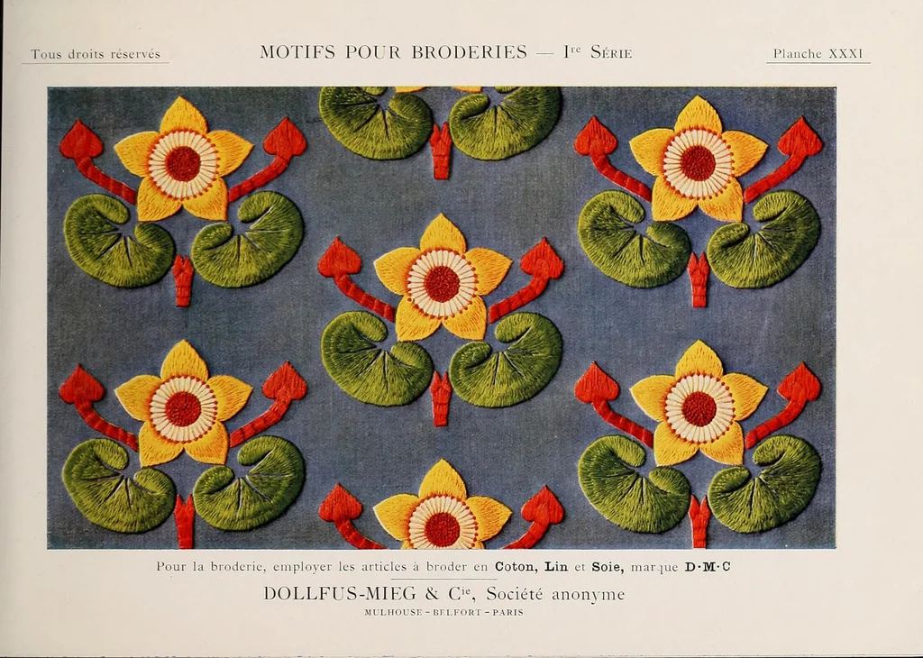 An illustration from Motifs pour broderies, 1922, leaf 49