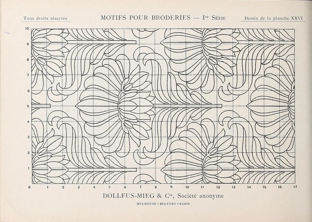 An illustration from Motifs pour broderies, 1922, leaf 62