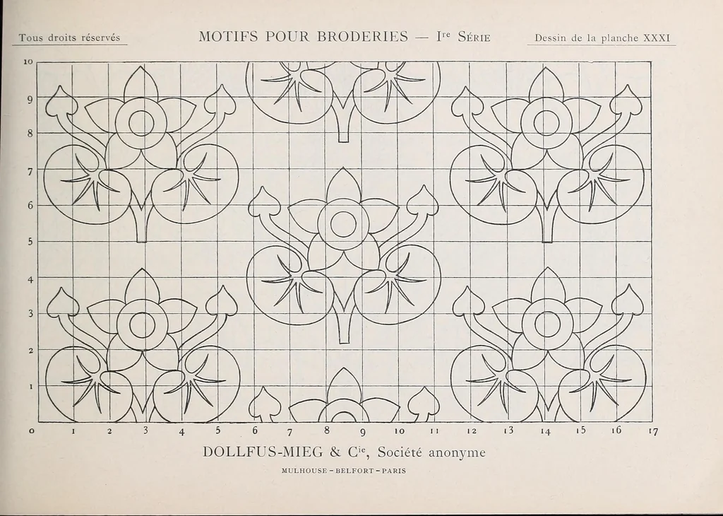 An illustration from Motifs pour broderies, 1922, leaf 67