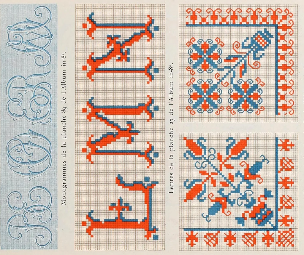 An illustration from Motifs pour broderies, 1922, leaf 73