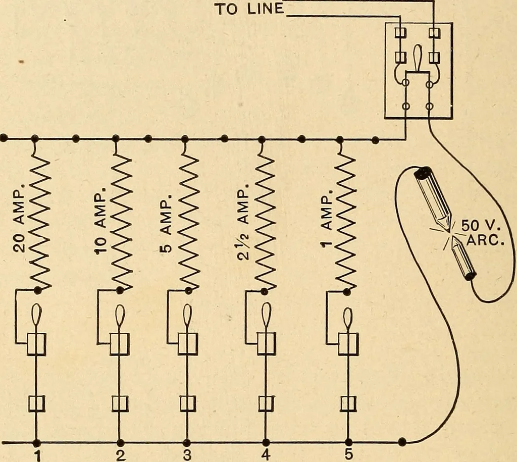 An illustration from Motion picture electricity, 1914, leaf 155