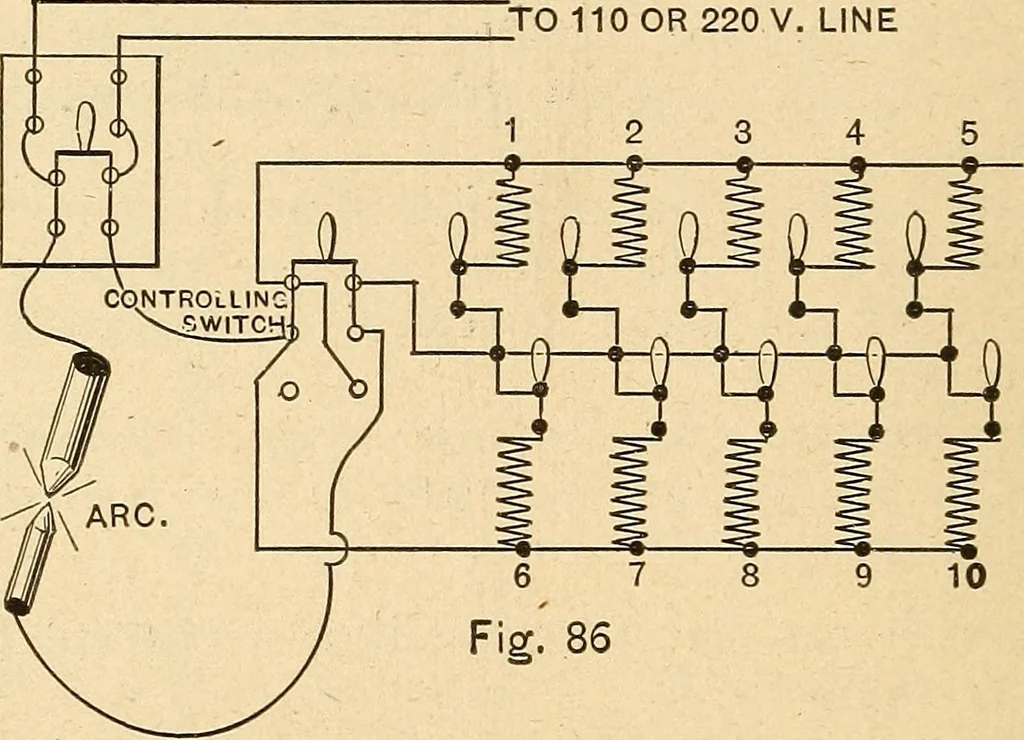 An illustration from Motion picture electricity, 1914, leaf 157