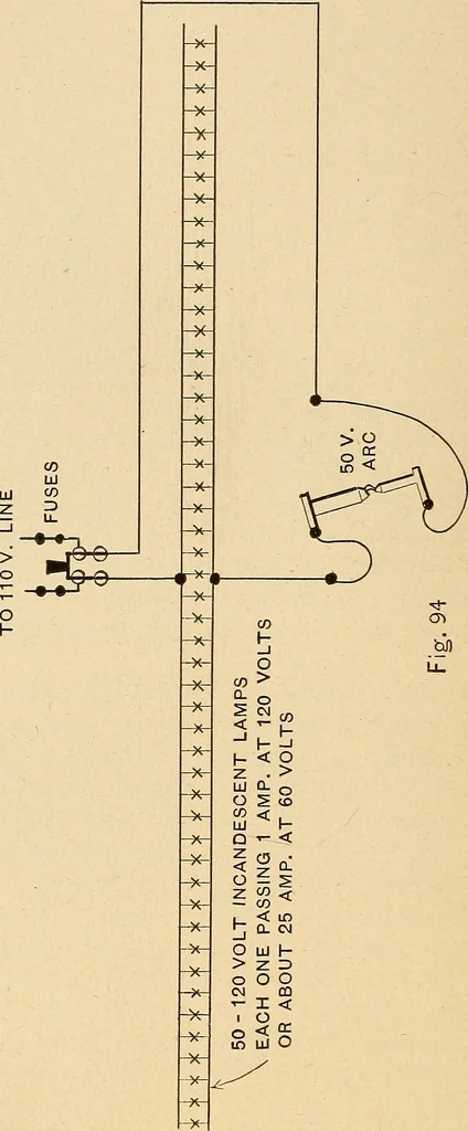 An illustration from Motion picture electricity, 1914, leaf 165