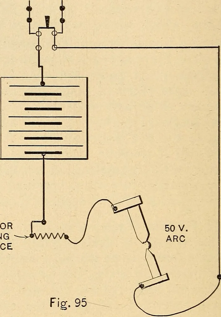 An illustration from Motion picture electricity, 1914, leaf 167
