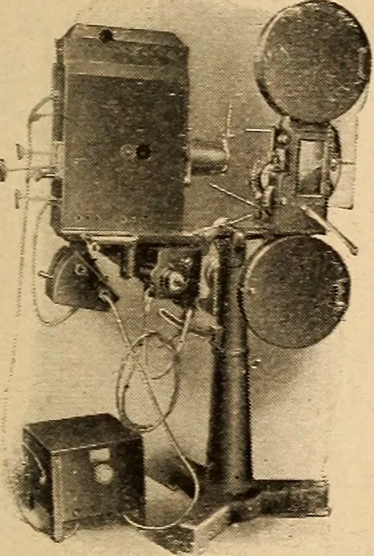 An illustration from Motion picture electricity, 1914, leaf 292
