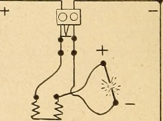 An illustration from Motion picture electricity, 1914, leaf 35