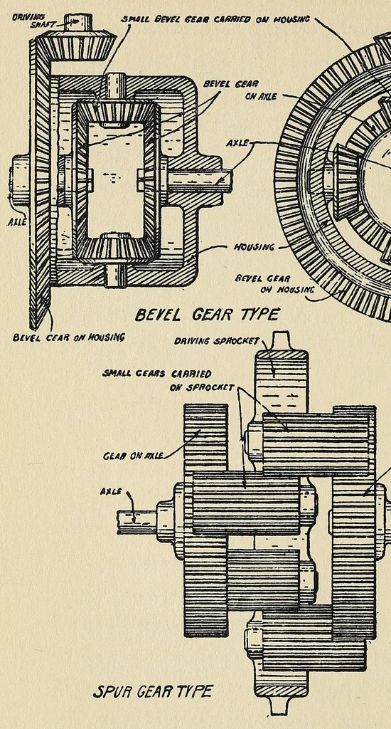 An illustration from Motor-car principles; the gasoline automobile, 1910, leaf 180