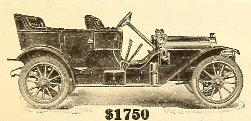 An illustration from Motor cycle, motor boat & automobile trade directory, 1910, leaf 119