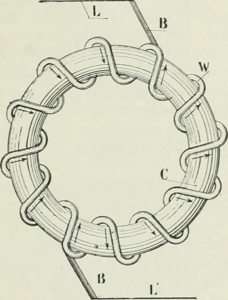 An illustration from Motors and motor-driving;, 1904, leaf 326