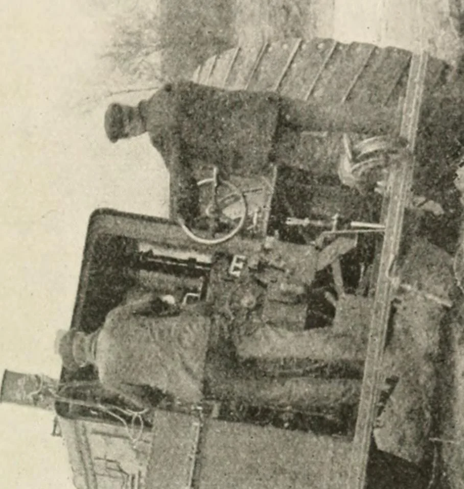 An illustration from Motor transports in war, 1914, leaf 114