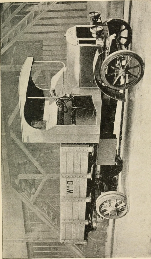 An illustration from Motor transports in war, 1914, leaf 218