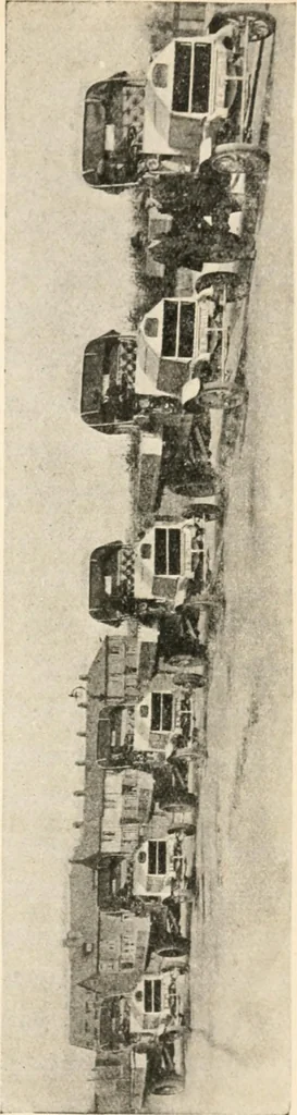 An illustration from Motor transports in war, 1914, leaf 38