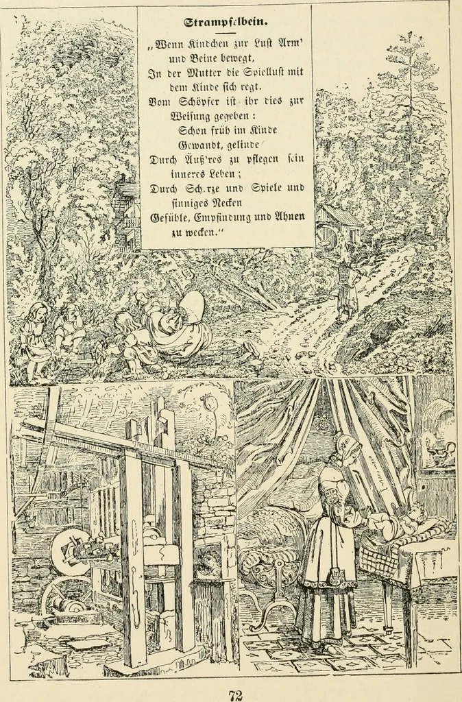 An illustration from The mottoes and commentaries of Friedrich Froebel's Mother play, 1902, leaf 101