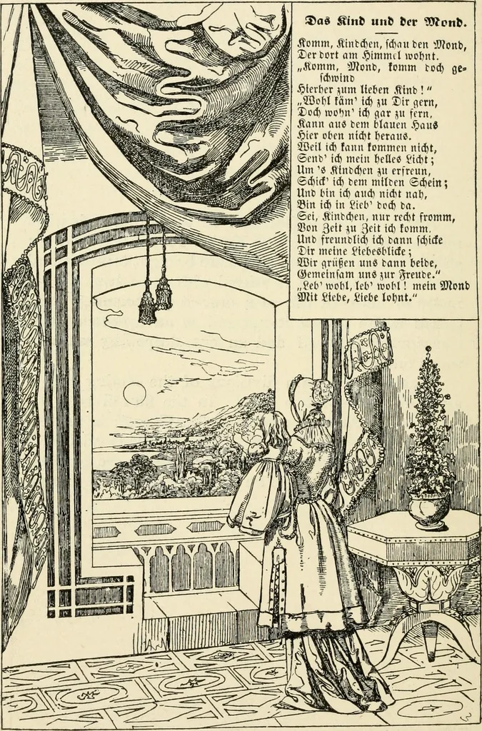 An illustration from The mottoes and commentaries of Friedrich Froebel's Mother play, 1902, leaf 205